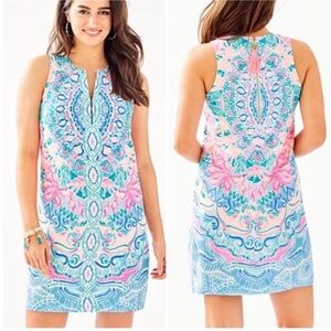 Lilly Pulitzer Kelby Stretch Shift Dress in Hot Tamale size 4